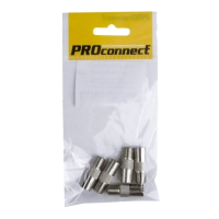 Переходник F(гнездо) - ТВ(гнездо) Proconnect, 5 шт/упак