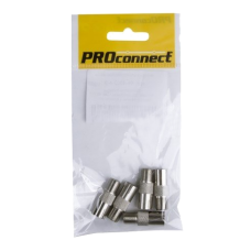 Переходник F(гнездо) - ТВ(гнездо) Proconnect, 5 шт/упак