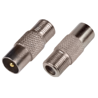 Переходник F(гнездо) - ТВ(штекер) Proconnect, 100 шт/упак, эконом