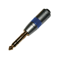 Разъем TRS(штекер) 6.35 мм Premier, металл Gold, стерео