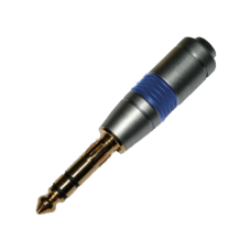 Разъем TRS(штекер) 6.35 мм Premier, металл Gold, стерео