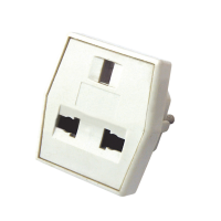 Переходник сетевой "Квадрат" Rexant, белый