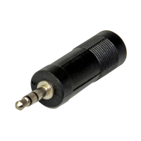 Переходник TRS(штекер) 3.5 мм - TRS(гнездо) 6.3 мм Rexant, стерео