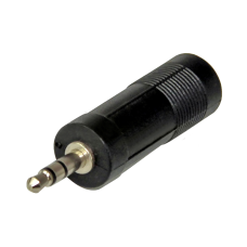 Переходник TRS(штекер) 3.5 мм - TRS(гнездо) 6.3 мм Rexant, стерео