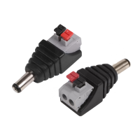 Разъем питания штекер 2.1 x 5.5 Rexant, с быстрозажимной колодкой, блистер