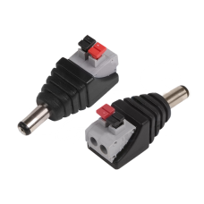 Разъем питания штекер 2.1 x 5.5 Rexant, с быстрозажимной колодкой, блистер