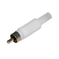 Разъем RCA(штекер) Rexant, пластик, белый