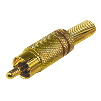 Разъем RCA(штекер) Proconnect, металл, Gold