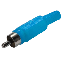 Разъем RCA(штекер) Rexant, пластик, синий