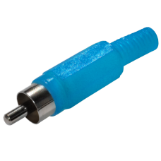 Разъем RCA(штекер) Rexant, пластик, синий