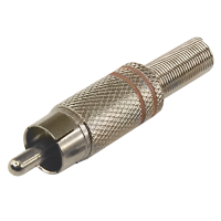 Разъем RCA(штекер) Proconnect, металл, красный/черный