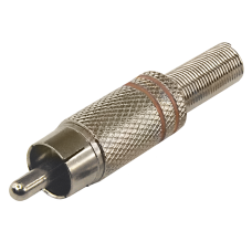 Разъем RCA(штекер) Proconnect, металл, красный/черный