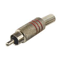 Разъем RCA(штекер) Rexant, металл, по винт