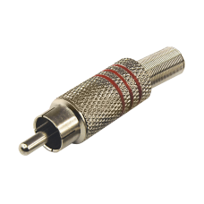 Разъем RCA(штекер) Rexant, металл, по винт