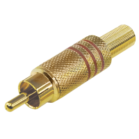 Разъем RCA(штекер) Proconnect, металл Gold, под винт