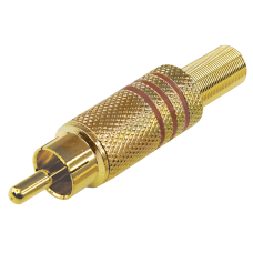 Разъем RCA(штекер) Proconnect, металл Gold, под винт