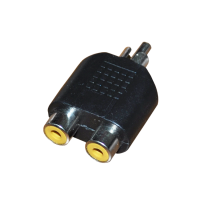 Переходник 1 RCA(штекер) - 2 RCA(гнездо) Rexant