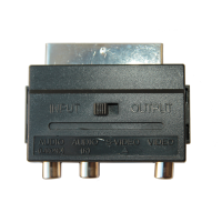 Переходник SCART(штекер) - 3 RCA - SVHS Atcom, с переключателем
