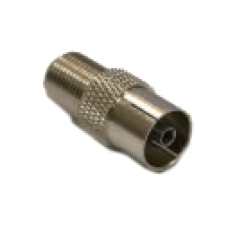 Переходник F(гнездо) - ТВ(гнездо) P912C RTM, 100 шт/упак