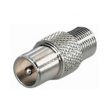 Переходник F(гнездо) - ТВ(штекер) FF18 Transmedia