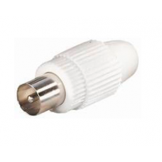 Разъем ТВ(штекер) зажимной на RG6 FS18Z Transmedia пластиковый, прямой