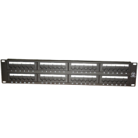 Патч-Панель 19" RIPO, 48 гнезд RJ-45, 2U, CAT5e, неэкранированная, черная