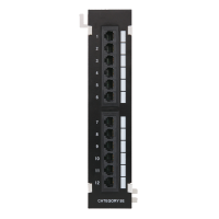 Патч-Панель 10" Netlan, 12 гнезд RJ-45, CAT5e, неэкранированная, черная