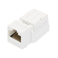 Модуль-вставка Nikomax, типа KeyStone, CAT5e, RJ45/8P8C, неэкранированный, белый