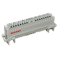 Плинт 10pin 0-9 Rexant, универсальный, размыкаемый