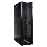 Шкаф серверный 48U (2215 x 600 х 1200) ЦМО, дверь перфорированная, черный