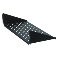 Полка фронтальная 19" 2U 200 мм TLK, серая