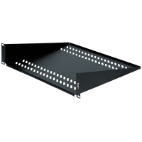 Полка фронтальная 19" 2U 400 мм TLK, серая