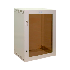 Шкаф настенный 19" 15U (710 х 560 х 400) дверь стеклянная, Ижтехноком