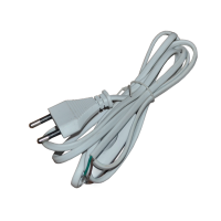 Шнур сетевой без розетки Rexant, белый, с выключателем, 1.8 м