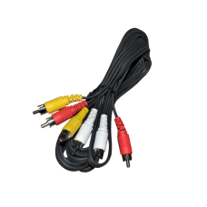 Шнур 3 RCA - 3 RCA 3.5 мм SILVER Rexant, 3 м