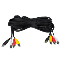 Шнур 4 RCA - 4 RCA 3.5 мм SILVER Rexant, 7 м