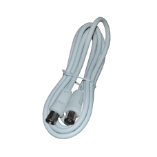 Шнур ТВ (штекер) - ТВ (гнездо) Rexant, белый, 1,5 м