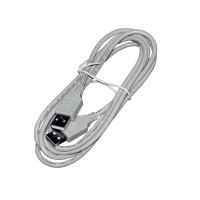 Шнур USB A(штекер) - USB A(штекер) 5 мм Rexant, серый, 1.8 м