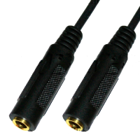 Шнур TRS(гнездо) 6.3 мм - TRS(гнездо) 6.3 мм Premier, стерео, позолоченный, 0.3 м