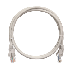 Патч-корд UTP 0.5 м Nikomax, CAT5е, серый, литой, LSZH