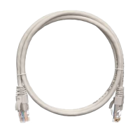 Патч-корд UTP 1.5 м Nikomax, CAT5е, серый, литой, LSZH