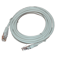 Патч-корд UTP 2 м Rexant, CAT5е, серый, литой