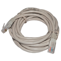 Патч-корд UTP 3 м Rexant, CAT5е, серый, литой