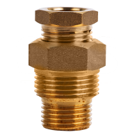 Сальник с двойной резьбой 1/2 и 3/4 для ввода кабеля в трубу Proconnect