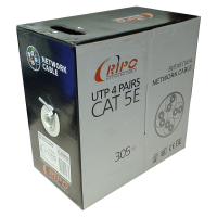 Кабель витая пара UTP 4PR 24AWG CAT5e RIPO, CCA, 305 м