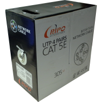 Кабель витая пара UTP 4PR 24AWG CAT5e RIPO, 305 м
