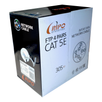 Кабель витая пара FTP 4PR 24AWG CAT5e RIPO, CCA, 305 м