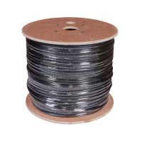 Кабель витая пара FTP 4PR 24AWG CAT5e Rexant, с тросом, наружный, 305 м