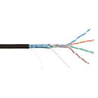 Кабель витая пара FTP 4PR 24AWG CAT5e Nikolan, наружный, 305 м