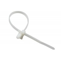 Хомут с крепежным пистоном 100 мм Rexant, белый, 100 шт